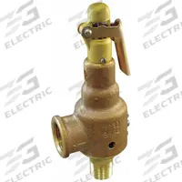 KUNKLE VALVE Safety Relief Valve: MNPT x FNPT, 1 in x 1 1/4 in, 264 psi Max. Op Pressure, Bronze (MPN 6010FEE01AAM0200). Key specifications — Brand: KUNKLE VALVE.