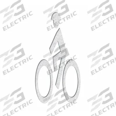 RAE Preformed Thermoplastic Pavement Markings: Bike Man, White, 8 ft Lg - Pavement Pre-Determined Messages