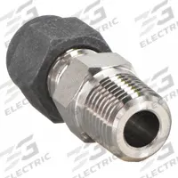 PARKER Compression Fitting Adapter: 3/8 in OD x 1/4 in Pipe Fitting Size, Compression x MNPT (MPN 6-4 FH4BZ-SS). Key specifications — Series: CPI(TM); Compatible Fitting Brands: CPI™; Brand: PARKER.