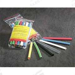 3M Heat Shrink Tubing: 0.38 in I.D. Before Shrinking, 0.14 in I.D. After Shrinking, 4 ft Lg, 125 PK (MPN MW-3/8-48"-RED-125 PCS). Key specifications — Color: Red; Brand: 3M.