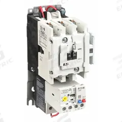 EATON NEMA Magnetic Motor Starter: Non-Reversing, 3 Poles, NEMA Size 1, 27 A, 120V AC Coil (MPN AN19DN0A5E1P6). Key specifications — Brand: EATON; Auxiliary Contact Form: 1NO; Coil Voltage: 110/120V AC; Phase: Three; Operator: None; Operator Controls: None; Auxiliary Contacts Included: 1NO; Signaling Features: Pilot Light.