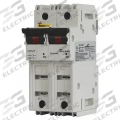BUSSMANN Fuse Block: Finger-Safe, 2 Pole, 600 V AC, DIN Rail Mounting, Box Lug Termination (MPN CCP2-2-60CF). Key specifications — Brand: BUSSMANN.