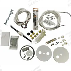 LUMINATION Electrical Starter Kit: 12 in Wd, 6 in Lg, 4 in Ht (MPN LALS2-WHTE-120V-STARTER-KIT). Key specifications — Product Type: Electrical Starter Kit; Brand: LUMINATION; For Use With: LALS Series.