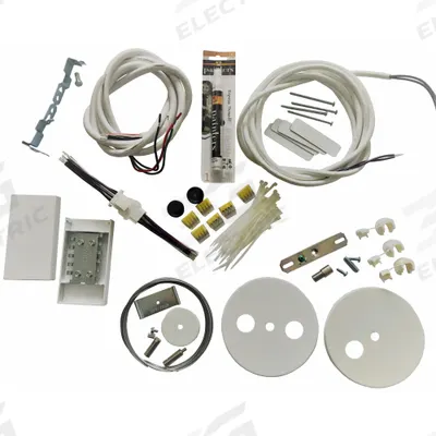 LUMINATION Electrical Starter Kit: 12 in Wd, 6 in Lg - Cords & Wiring for Panel & Troffer Lights