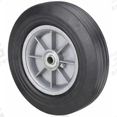 MARASTAR Solid Wheel: 10 in Wheel Dia., 2 in Wheel Wd, Rubber, 550 lb Load Capacity - Flat-Free Solid Rubber Wheels