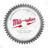 MILWAUKEE Circular Saw Blade: 5 7/8 in Blade Dia., 50 Teeth, 0.07 in Cut Wd, 13/16 in Arbor Size (MPN 48-40-4315). Key specifications — attr1116119: MILWAUKEE; attr1145631: Aluminum.