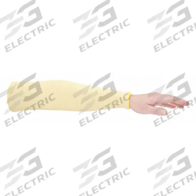PIP Knit Sleeve: Cut Level A2, 18 in Lg, Universal, Aramid, Yellow - Light-Duty Cut-Resistant Sleeves