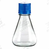 APPROVED VENDOR Polycarbonate Erlenmeyer Flask Plain Base: Shaker, Polycarbonate, 250 mL, 8.45 fl oz (MPN FPC0250S). Key specifications — Brand: APPROVED VENDOR; Graduated: Yes; Includes Closure: Yes.