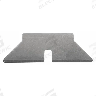 EASY CUT Utility Blade: 2 in Blade Lg, 1 1/2 in Blade Wd, 0.017 in Blade Thick, Steel - Straight-Edge Blunt-Tip Replacement Utility Blades