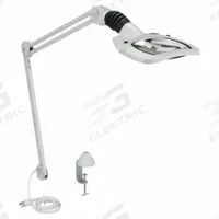 VISION-LUXO Rectangular Magnifier Light: LED, 2.25x, 5 Diopter, 600 lm Max Brightness, Articulating (MPN WAL025969/18945LG). Key specifications — Arm Material: Steel; Brand: VISION-LUXO; Magnification: 2.25x; ESD Safe: Yes; Lens Material: Glass; Lighting Technology: LED; Operating Voltage: 120V AC; Includes Ultraviolet Light: No.