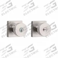 KWIKSET Door Knob Lockset: Office Knob Locksets, Nickel (MPN 740PSK-SQT-15-SMT-6AL-RCS). Key specifications — Lockset Style: Rose.