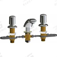 CHICAGO FAUCETS Handle-Operated Faucet: 404-HZ, Centerset, Cast Brass, Polished Chrome Finish, NPSM (MPN 404-HZ765ABCP). Key specifications — Brand: CHICAGO FAUCETS; Series: 404-HZ; Includes: Mounting Hardware.