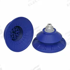 SCHMALZ Vacuum Pad Assembly: Bellows, 1.5 Folds, G1/4 in, 110 mm Pad Dia, NBR, Blue, 60 A, SAB (MPN 10.01.06.00807). Key specifications — attr1019101: 10.01.06.00807; attr1019103: SCHMALZ; attr1019107: 60 A.