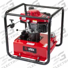BVA HYDRAULICS Gas Powered Hydraulic Power Unit: 3 gpm, 10,000 psi Max. Pressure, 5.5 hp Engine Size (MPN PG70M3L05). Key specifications — attr98856: BVA HYDRAULICS; attr122185: 3 gpm; attr96434: Honda; attr1398853: Single Acting; attr96420: 5.5 hp.