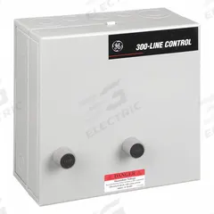 GE Magnetic Motor Starter: Reversing, 3 Poles, NEMA Size 1, 27 A, 120V AC Coil, Thermal Protection (MPN CR309C102AKA). Key specifications — Brand: GE; Coil Voltage: 120V AC; Phase: Three; Signaling Features: Pilot Light; Thermal Units Required: 6 Melting Alloy Units (Not Included).