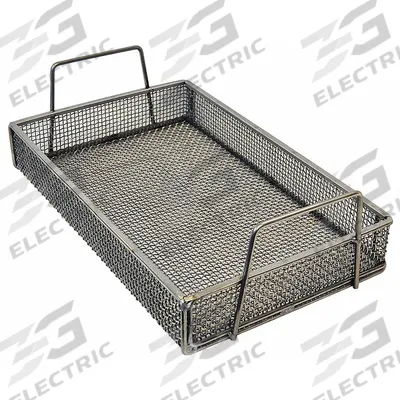 MARLIN STEEL WIRE PRODUCTS Parts Washer Basket: Rectangular, Stainless Steel, Silver - Rectangular Parts Washer Baskets