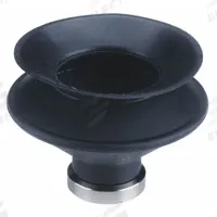 SMC Vacuum Pad: Bellows, w/o Adapter, 32 mm Pad Dia, Fluoro Rubber, Black with Green Mark, 60A (MPN ZP32BF). Key specifications — attr1019101: ZP32BF; attr1019103: SMC; attr1019107: 60A.