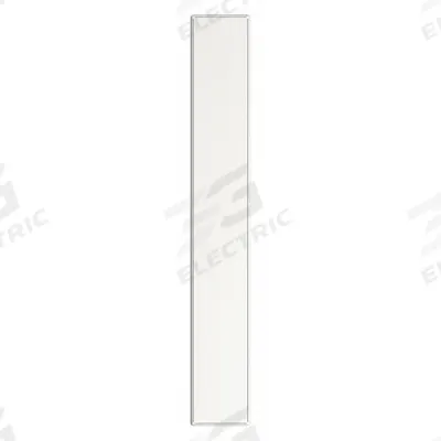 ASI GLOBAL PARTITIONS Partition Column: Steel, Smooth Semi Gloss, White, 82 in Ht, 12 in Wd - Pilasters for Bathroom Partitions