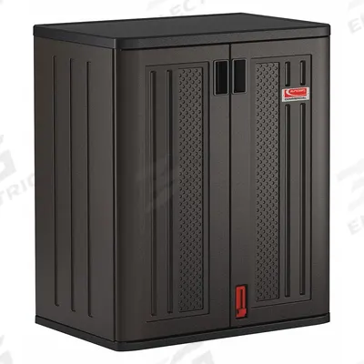 SUNCAST Storage Cabinet: 30 in x 20 1/4 in x 36 in, 2 Fixed Shelves - Commercial Plastic Shelf Cabinets