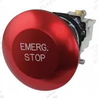 EATON Mushroom Head Push Button: Non-Illuminated, Mushroom Head Profile, Metallic, 30 mm, 1NO (MPN 10250T17213-53). Key specifications — Brand: EATON; Action: Momentary; Series: 10250T; Push Button Material Type: Metallic.