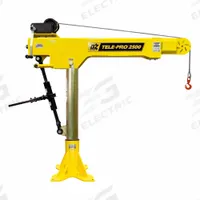 TELE-PRO Davit Crane: Steel, Manual, 2,500 lb Max. Load Capacity, 3.6 ft to 8.1 ft, 28 in to 82 in (MPN OZTP2500DAV). Key specifications — Material: Steel; Brand: TELE-PRO; Body Material: Steel.