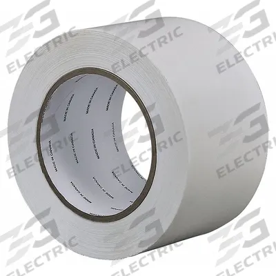 TAPECASE Film Tape: 3 in Wd, 36 yd Lg, 9 mil Thick, White, Polyethylene Film - General Purpose Surface Protection Film Tape