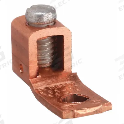 BURNDY Wire Connector: 14 AWG – 6 AWG Wire Sizes, #10 Stud Size - Straight Mechanical Lugs