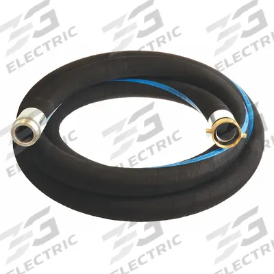 CONTINENTAL Water Suction and Discharge Hose: 4 in Hose Inside Dia., 150 psi, Black - EPDM Water Suction & Discharge Hose Assemblies with Spiral-Plied Synthetic Fabric Reinforcement