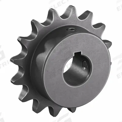 TSUBAKI Single Strand Sprocket: 41, For 1/2 in Chain Pitch, 3/4 in Bore Dia, 16 Teeth - Size 41 Fixed-Bore Roller Chain Sprockets