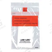 Specimen Transfer Bag: LDPE, Biohazard, 1.75 mil Thick, Clear, 10 in Overall Ht, LABZ810BA, 1,000 PK. Key specifications — Brand: LK PACKAGING; Closure Type: Zipper; Product Type: Specimen Transfer Bag; Manufacturer Part Number: LABZ810BA; Color: Clear; Display Sell UOM: PK; Legend: Biohazard.