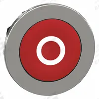 SCHNEIDER ELECTRIC Push Button Head: 30 mm Panel Size, Non-Illuminated, Metallic, O, Red (MPN ZB4FA432). Key specifications — Manufacturer Part Number: ZB4FA432; Compatible Operator Illumination: Non-Illuminated; Compatible with Series: XB4; Head Attachment Type: Screw-On; Head Material: Metal; Brand: SCHNEIDER; Legend: O.