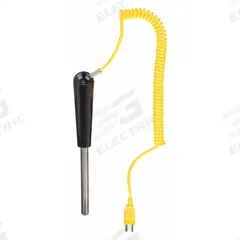 COOPER ATKINS Surface Temperature Probe: -40°F to 1,202°F /-40°C to 650°C, 4 in Probe Lg, Type K (MPN 50318-K). Key specifications — Brand: COOPER ATKINS; Handle Type: Straight.