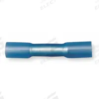 3M Butt Splice Connector: Blue, Heat Shrink, For Wire Size 16 AWG – 14 AWG, 600 V, Pack Qty 25 (MPN MH14BCX). Key specifications — Brand: 3M.