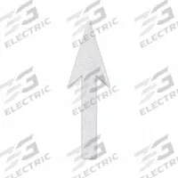 RAE Preformed Thermoplastic Pavement Markings: Straight Arrow, White, 9 1/2 ft Lg, 39 in Wd (MPN PR-TH-3524). Key specifications — Legend: Straight Arrow; Brand: RAE; Color: White; Adhesion Method: Hand Torch; Material: Thermoplastic.
