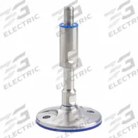 JW WINCO Male-End Leveling Mount: Swiveling Stud, M20 Thread Size, 120 mm, 47 kN Capacity (MPN 20-120-M20-235-B). Key specifications — Base Shape: Round; Load Capacity: 47 kN; Mounting Holes: Mounting Holes Included; Includes: Adjustable Sleeve with FDA-Compliant Wiper and Sealing Ring; Hex Size: 24 mm (Joint).