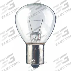 APPROVED VENDOR Incandescent Bulb: Incandescent, Single Contact Bayonet (BA15s), (RP) Rounded Pear (MPN 1133-1PK). Key specifications — Light Color: White; Trade Number: 1133; Voltage: 6.2V AC; Brand: APPROVED VENDOR; Bulb Shape: RP11.