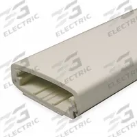 LEGRAND Raceway: 2300, 2 1/4 in Wd, 11/16 in Ht, 60 in Lg, Ivory (MPN 2300BAC). Key specifications — attr3676: Raceway; attr3664: Ivory; attr3666: Snap On; attr3675: PVC; attr3679: Adhesive.