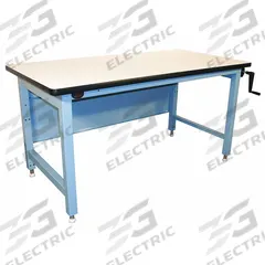 PRO-LINE Workbench: Adj Ht, Laminate, 60 in x 30 in, 750 lb Overall Load Capacity, Blue (MPN ELH6030P-L14). Key specifications — Brand: PRO-LINE.