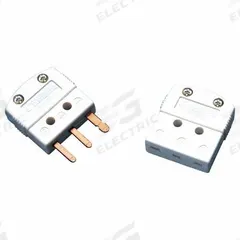 OMEGA Temperature Probe Connectors & Adapters: Plug, For Type U Thermocouple Type, Mini Plug, 3 Pins (MPN MTP-U-M). Key specifications — attr1432251: No Clamp Included; attr1432252: No Write-On Window Included; attr1432255: Flat; attr1276097: Plug; attr1276100: Copper; attr1276082: Mini Plug; attr1276092: OMEGA; attr1276087: White.