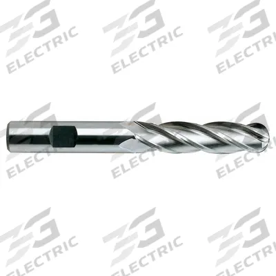 YG-1 Ball End Mill: Cobalt, TiCN Coated, 4 Flute, 3/8" Mill Dia, 1-1/2" LOC - General Purpose Cobalt Ball End Mills