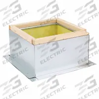 Roof Curb: Fixed Nonventilated Curbs, Square Curb, 20 x 20 in Inside Dim, 23 in x 23 in Outside Dim (MPN 3FLT5). Key specifications — Curb Outside Width: 23 in; Finish: Galvanized; For Fan Type: Filtered Supply Fans; For Use With: 24-1/2 in Square Base; Standards: UL 705; Manufacturer Part Number: 3FLT5; Brand: DAYTON; Curb Inside Width: 20 in.