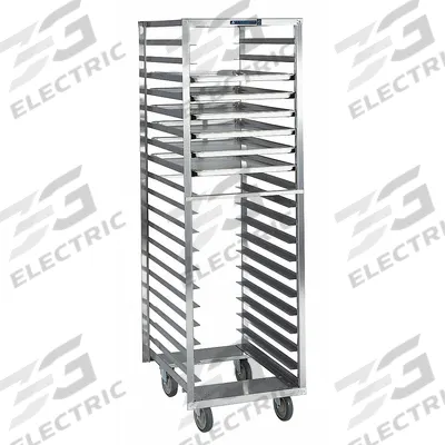LAKESIDE Pan and Tray Rack: 18 Slots, 3 in Betw Shelves, 300 lb Capac, 21 in Wd - Standard-Duty End-Loading Sheet Pan Racks