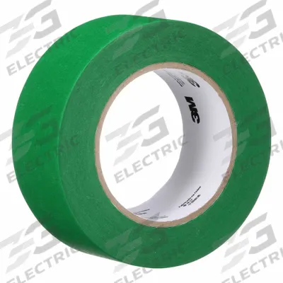 3M Masking Tape: UVG, Green, 4 3/4 in Pre-Cut Dia, 1 7/8 in Roll Wd - Colored Masking Tape