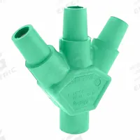 3-Fer: Male-Female-Female-Female, Green, 600V AC, 400 A, Series 16 (MPN 16A23-UG). Key specifications — Brand: LEVITON; Gender Configuration: Male-Female-Female-Female.