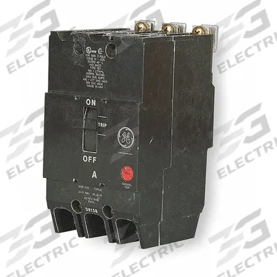 GE Molded Case Circuit Breaker: 35 A Amps, 14kA at 277/480V AC, Fixed, Lug - TEY-Frame GE Molded Case Circuit Breakers