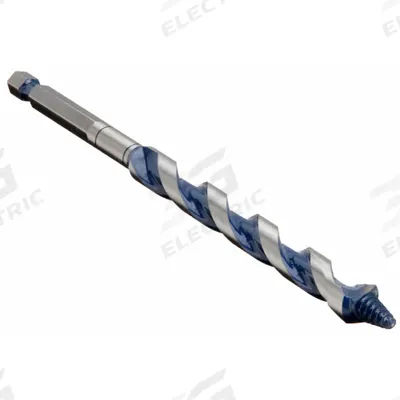 BOSCH Hybrid Drill Bit: 3/8 in Drill Bit Size, 7 1/2 in Overall Lg, Straight Shank - Hybrid Spur & Ship Auger Drill Bits