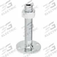 JW WINCO Male-End Leveling Mount: Swiveling Stud, 3/4"-10 Thread Size, 3.15 in, 3,597 lbf Capacity (MPN 40-80-3/4X10-100-B0-UK). Key specifications — Base Shape: Round; Load Capacity: 3,597 lbf; Mounting Holes: Mounting Holes Included; Includes: Nut.