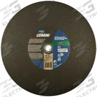 NORTON Abrasive Cut-Off Wheel: Type 1, 14" x 1/8", 20 mm/1" Arbor, Silicon Carbide, 24 Grit (MPN 66252837842). Key specifications — Brand: NORTON; Series: Gemini Concrete.