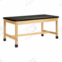 Plain Apron Table: 30 in Overall Wd, 42 in Overall Ht, 4 1/2 ft Overall Lg, Laminate, Black, Wood (MPN P780LBBK30L). Key specifications — Brand: DIVERSIFIED SPACES; Countertop Material: Laminate.