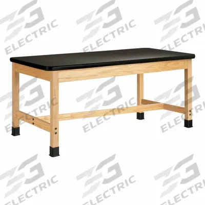 DIVERSIFIED SPACES Plain Apron Table: 30 in Overall Wd, 42 in Overall Ht, 4 1/2 ft Overall Lg - Fixed-Height Laminate Surfaced Lab Tables